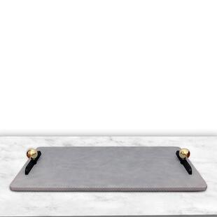 茶几托盘摆件桌面北欧客厅装饰长方形高级感茶具配件花瓶底座托盘