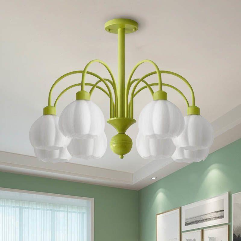 法式灯奶油南瓜客厅灯简约现代大气吊灯中古卧室灯餐厅田园意式灯