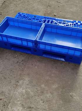 1400*400*330塑胶可堆箱EU41433注塑 物流箱 汽配熟胶塑料周转箱