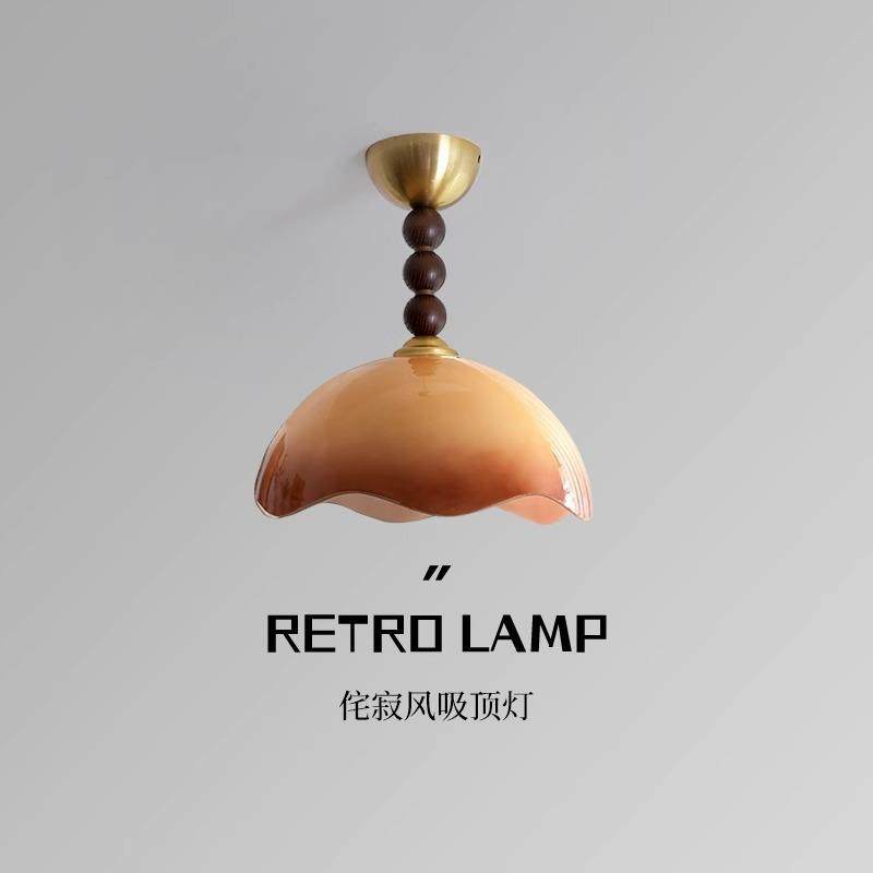 诧寂风中古蛋壳吧台吊灯餐厅美式复古奶油过道卧室房间吸顶灯,金属材料及制品,金属加工件/五金加工件,淘宝优惠券,粉丝福利购,淘宝优惠卷