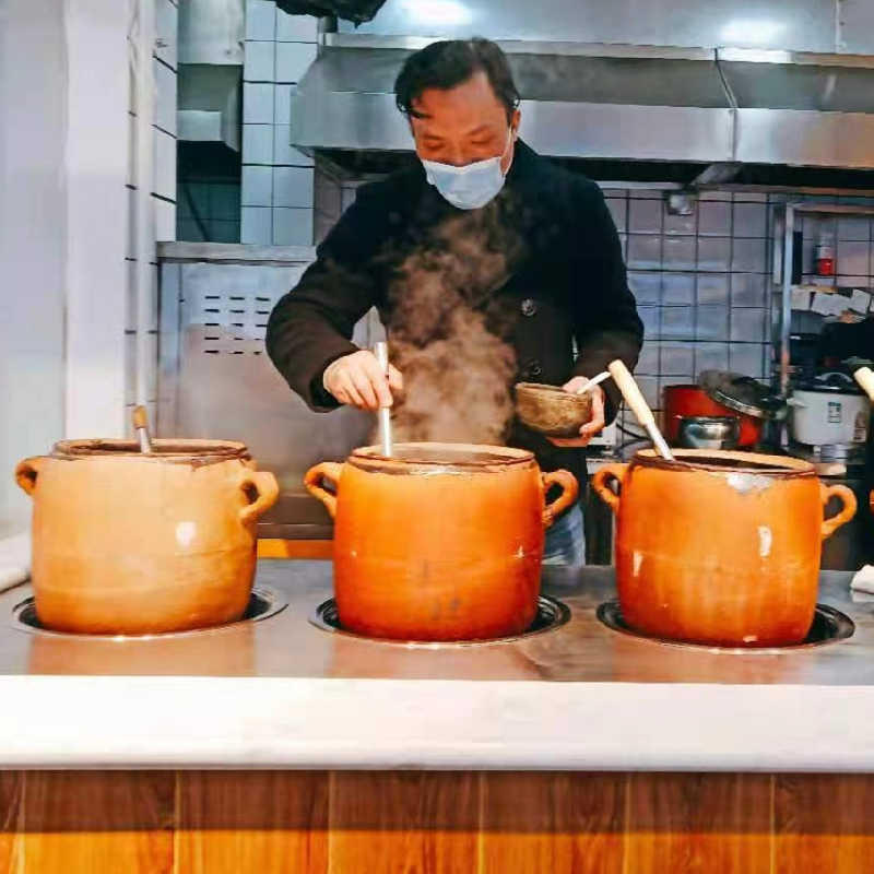 土砂锅大容量超大商用餐厅特大号燃气明火耐高温饭店专用炖锅煲汤