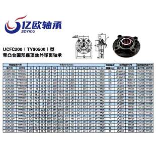 FC208 带座圆形外球面轴承UCFC204 FC207 FC206 铸铁材质 FC205