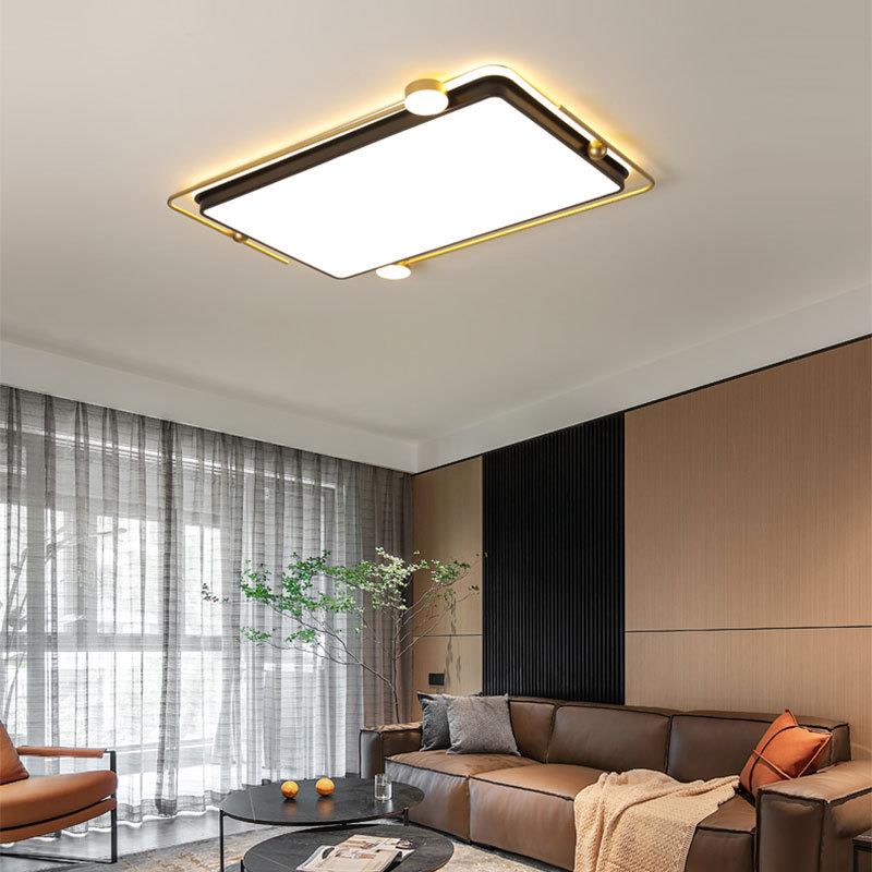 超薄吸顶灯led创意客厅灯现代简约大气金色网红新款卧室灯北欧灯