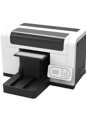 万能3545小型A3A4 UV打印机数码直喷T恤彩色手机壳平面圆柱印花机