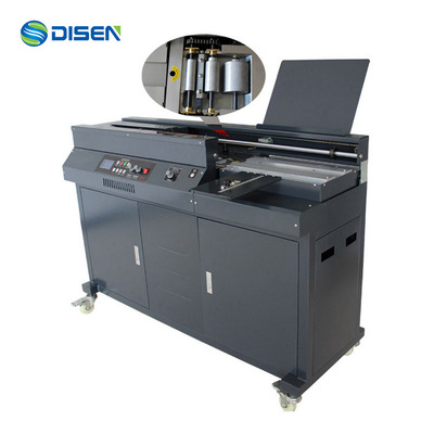 50B+三胶轮全自动无线胶装机厂家 A3 glue book binding machine