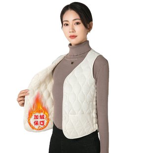 俞兆林羽绒棉马甲女加厚加绒保暖内胆内穿背心羊羔绒2025新款秋冬