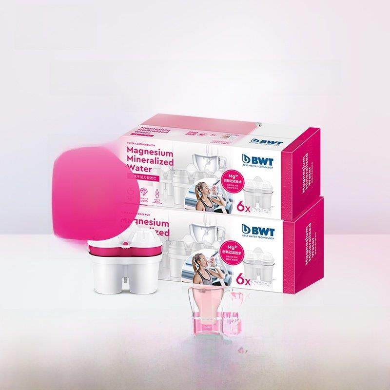 BWT滤芯通用德国净水壶过滤水壶净水器倍世进口矿物镁滤芯12祇装