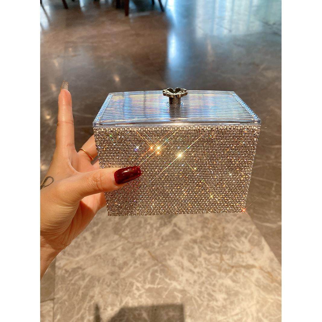 桌面收纳盒防尘化妆棉棉签盒卸妆棉牙签线化妆品轻奢整理盒子镶钻,收纳整理,棉签收纳盒/袋,淘宝优惠券,粉丝福利购,淘宝优惠卷