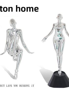 轻奢空山为主的机械女神饰品销售处客厅入口电视酒柜办公室桌面装