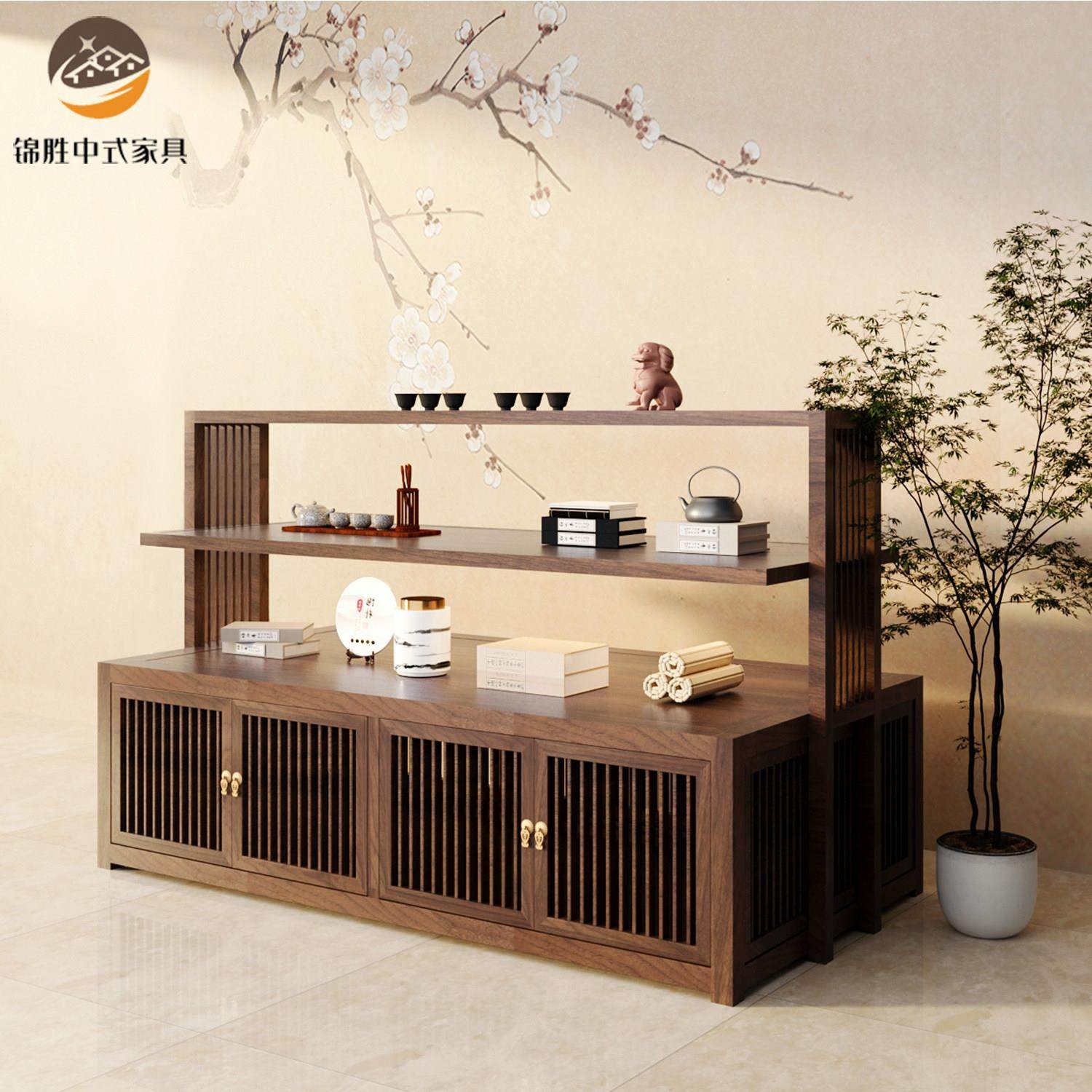 新中式茶叶中岛柜茶盘中岛台茶具展示架实木展厅流水台禅意展示柜,商业/办公家具,中岛/流水台,淘宝优惠券,粉丝福利购,淘宝优惠卷