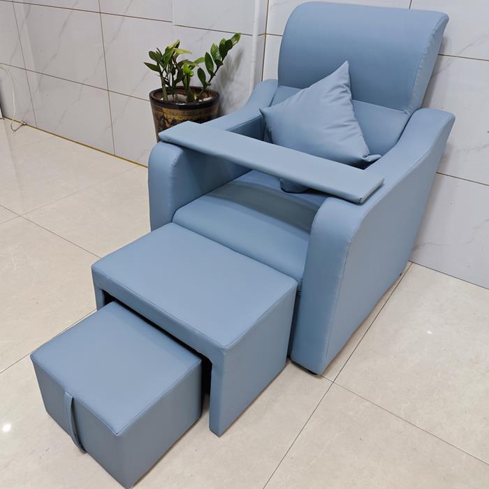 美甲沙发皮沙发美甲椅做脚甲修脚床洗脚床足疗足浴沙发泡脚椅可躺