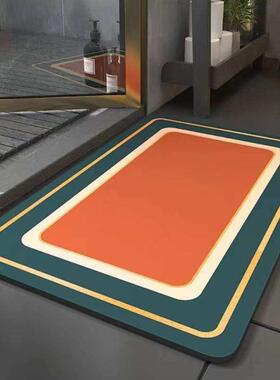 高档矽藻泥吸水速干 干防滑垫科技皮免洗家用脚垫浴室化妆室厕所