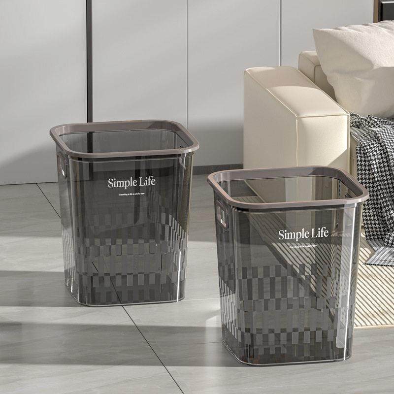 客厅垃圾桶高颜值家用卡通创意卫生间高档智能厨房纸篓新款可爱