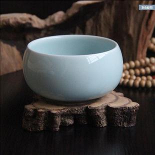 陶瓷碗钵黑色钵盂传统复古佛碗黄色白瓷青瓷和尚碗僧人居士米饭碗