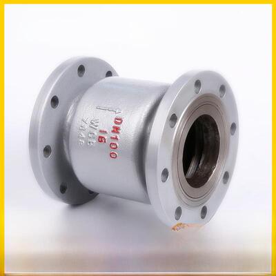 H42H-16C铸钢立式法兰止回阀25C40C单向阀逆止阀DN50 80 100 150