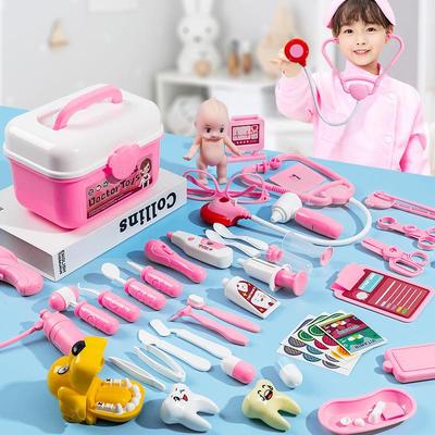 儿童大号牙医套装过家家听诊器角色扮演宝宝家庭医生玩具女孩
