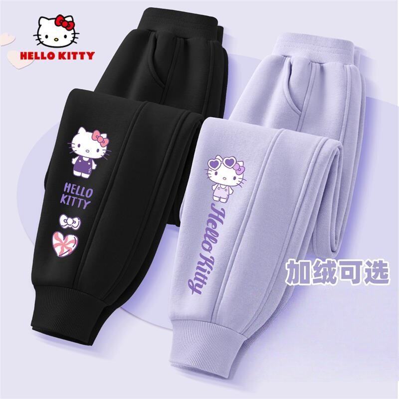 英国Next Rtxr 女童裤子秋冬加绒一体绒黑色女孩运动卫裤儿童长裤