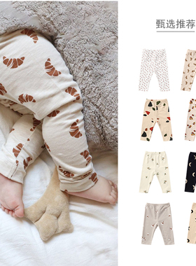 netx Red爆款宝宝纯棉裤子春秋婴儿Bai搭舒适女超萌打底裤