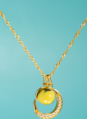 沐银时代S925银蓝珀项链