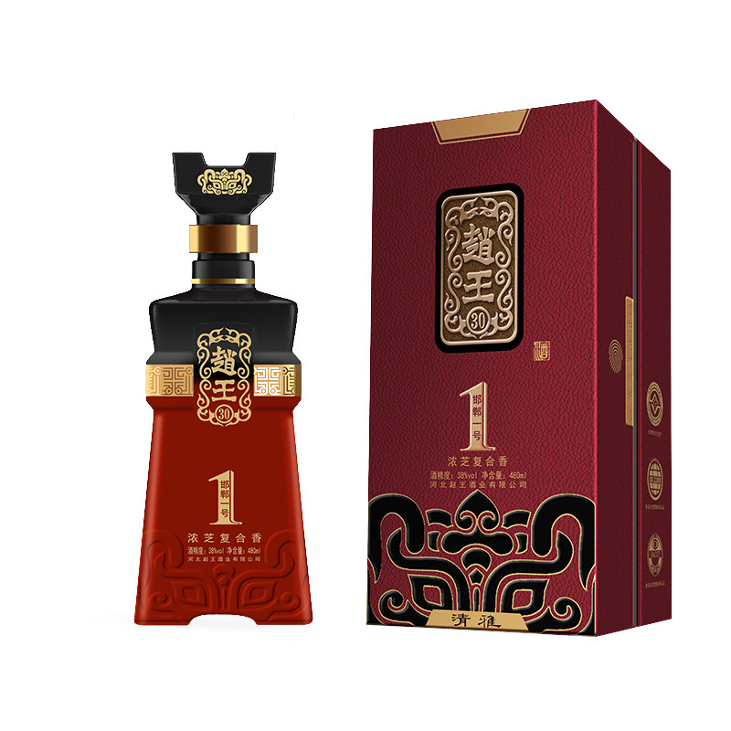 赵王白酒38度邯郸一号30清雅浓芝复合香480ml