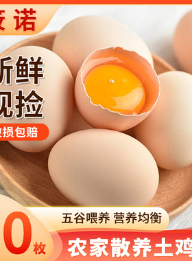 筱诺土鸡蛋30枚*40g新鲜农村农家散养自养柴鸡蛋笨鸡蛋草鸡蛋整箱