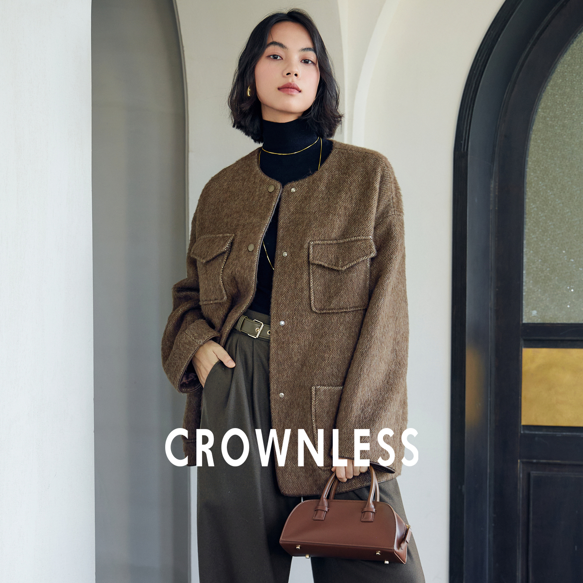 CROWNLESS云感重磅羊驼/绵羊毛