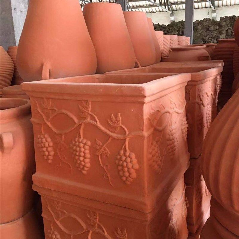 新包邮红陶花盆园艺方盆长方形长B条欧式阳台种菜粗陶盆大号陶土,鲜花速递/花卉仿真/绿植园艺,花盆,淘宝优惠券,粉丝福利购,淘宝优惠卷