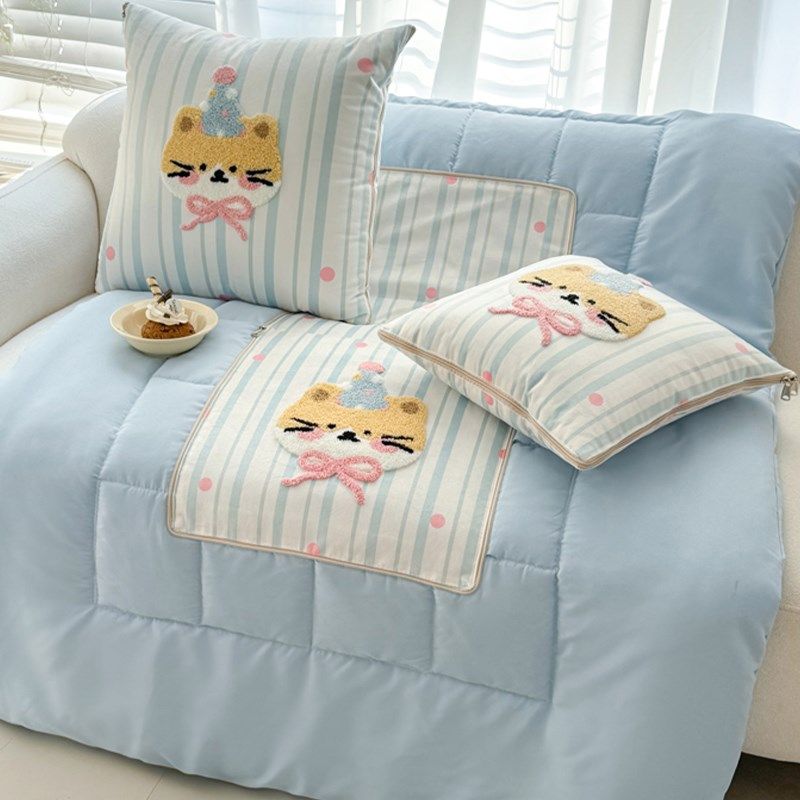 新卡通抱枕被子两用可折叠办公室午睡毯子枕头空调W被二合一车载,居家布艺,抱枕被,淘宝优惠券,粉丝福利购,淘宝优惠卷