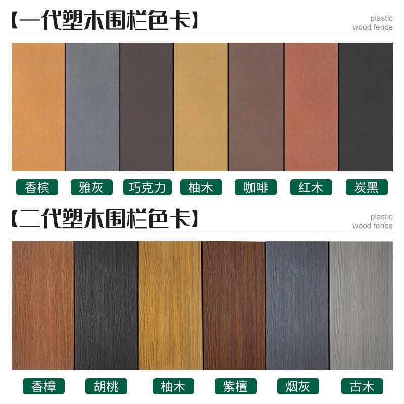 新塑木围栏防腐木栅栏户外花园篱笆木塑I护栏庭院塑木雕花围墙木,基础建材,塑木,淘宝优惠券,粉丝福利购,淘宝优惠卷