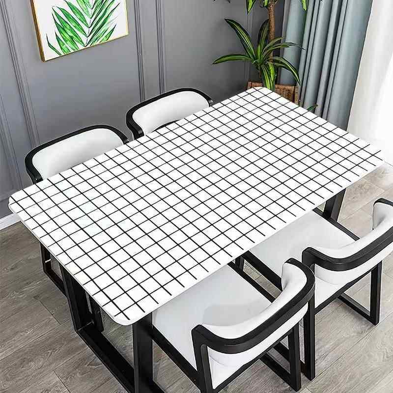 新地板革桌布桌布加厚PVC塑料炕B革桌布长方形餐桌茶几垫正方形水,居家布艺,桌布,淘宝优惠券,粉丝福利购,淘宝优惠卷