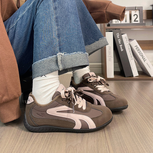 回力复古德训鞋女2025冬季新款