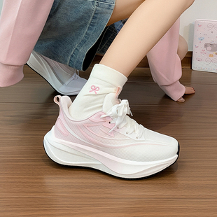 回力飞织运动鞋女2026春季新款爆款初中生体考专用百搭透气跑步鞋