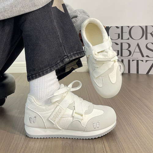 回力冬季新款加绒加厚德训鞋