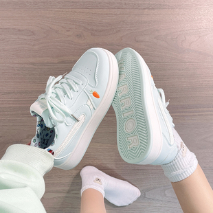 chic小白鞋 回力薄荷绿板鞋 原创百搭厚底增高面包鞋 新款 女025冬季