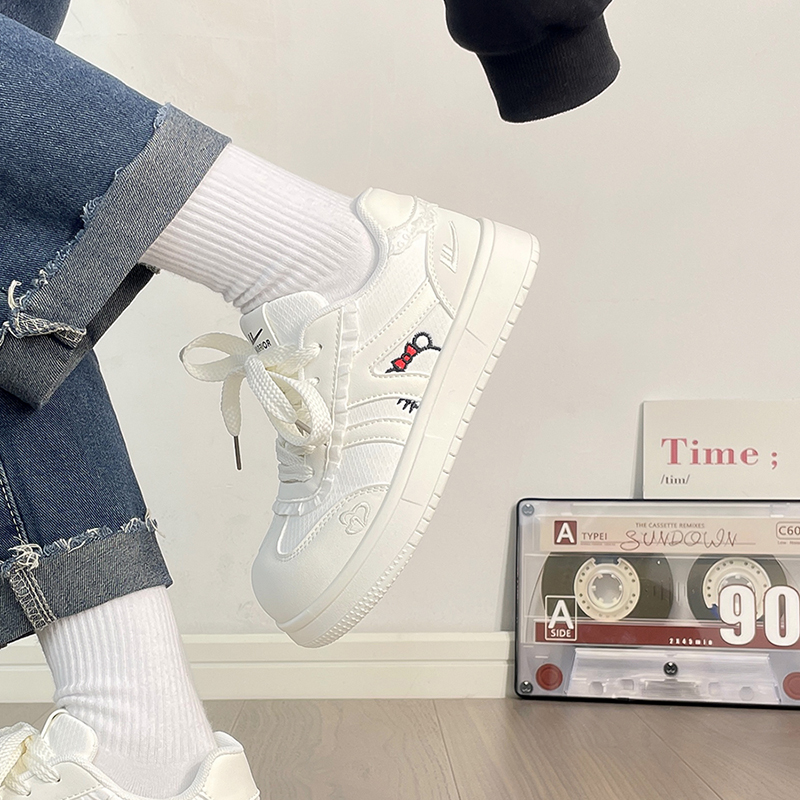 回力卡通厚底小白鞋女2025秋季