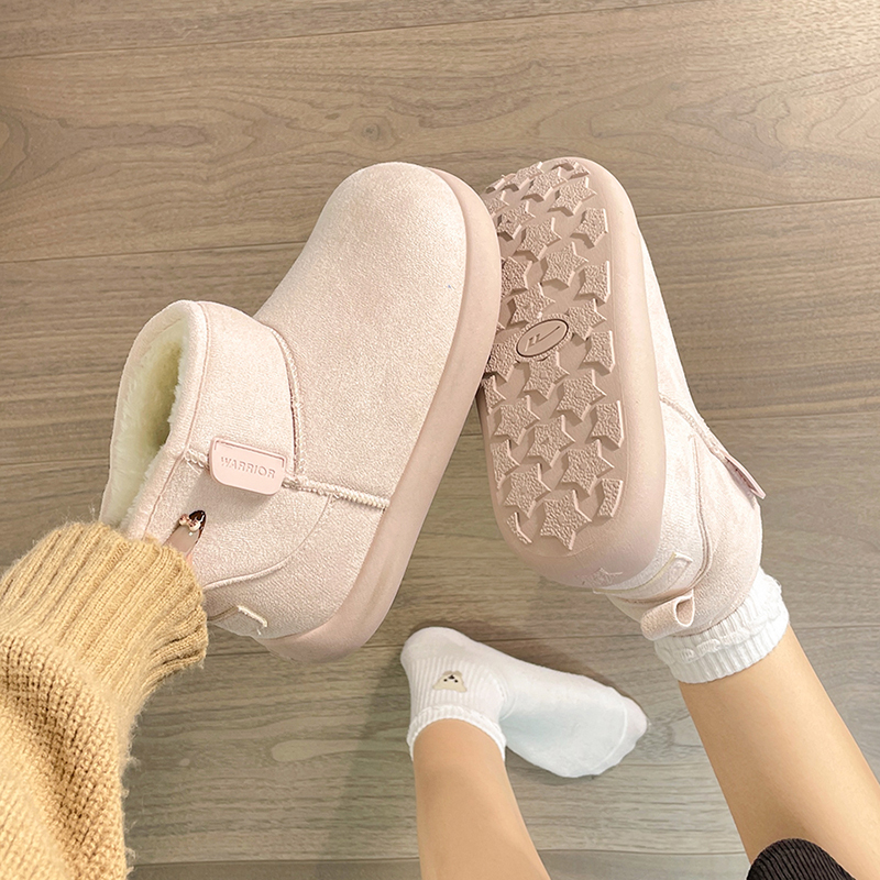 回力星星底雪地靴女2025冬季爆款