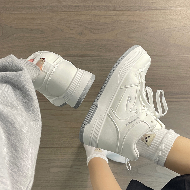回力高帮小白鞋厚底情侣板鞋