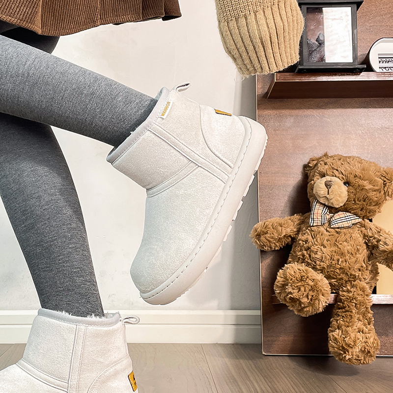 回力厚底雪地靴女2025冬季新款