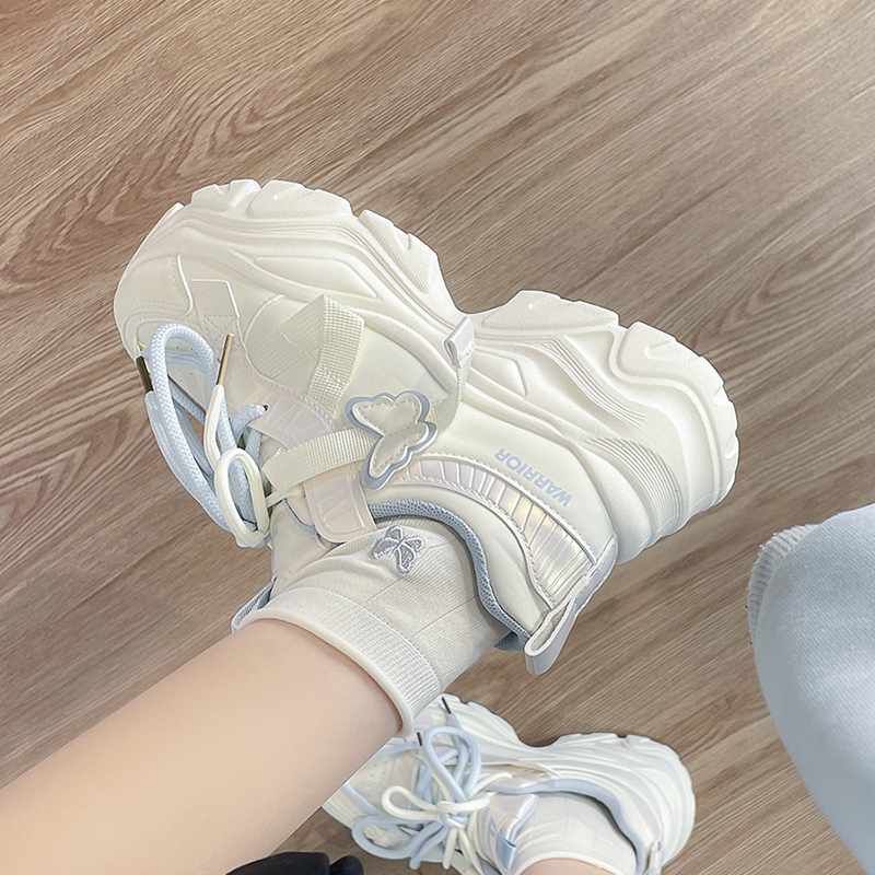 回力老爹鞋女蝴蝶原创小众鞋子