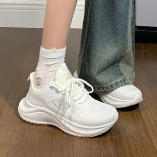 回力白色运动鞋2025新款秋季百搭软底轻便透气体考初中生跑步鞋子