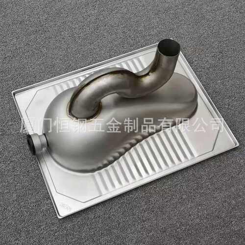 工厂直销304不锈钢蹲便器带返水弯防臭蹲便器 S弯蹲便器