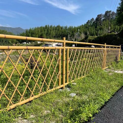 不锈钢仿竹护栏新农村建设公园风景区绿化市政仿竹篱笆栅栏菜园围