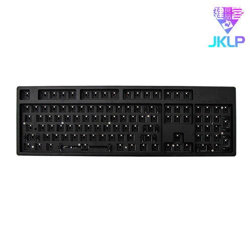 JKLP V104热插拔RGB铝合金机械键盘 音乐律动铝坨坨夹心棉套件