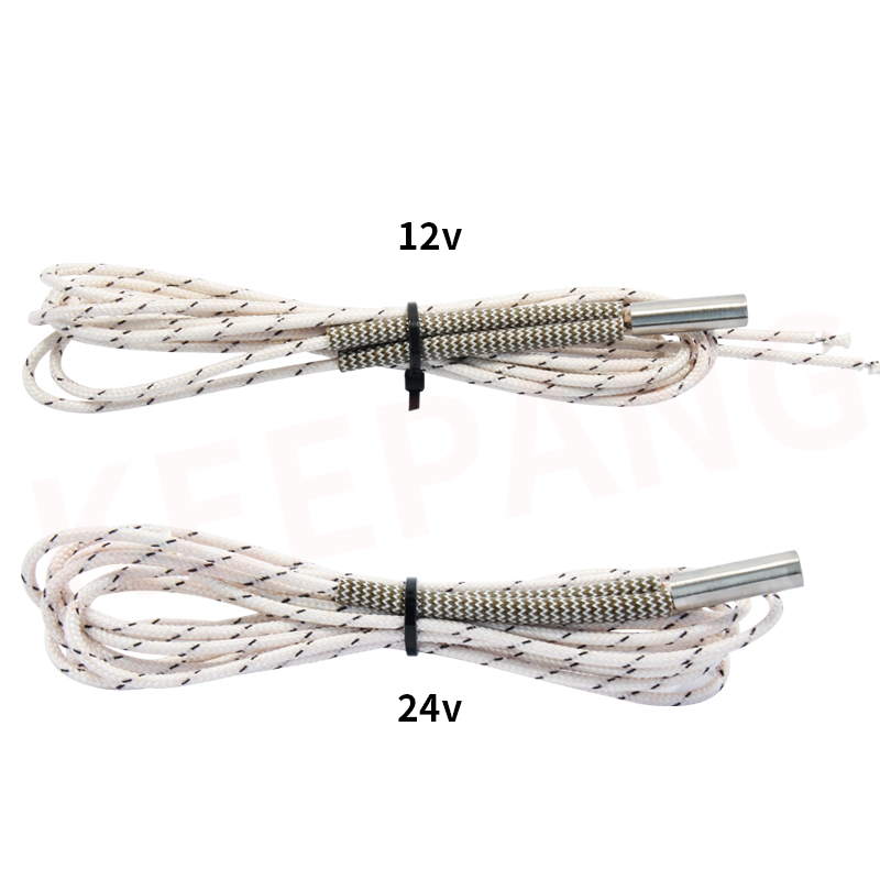 3D打印机配件 单头电热管单端加热发热管加热棒12V/24V热端打印头