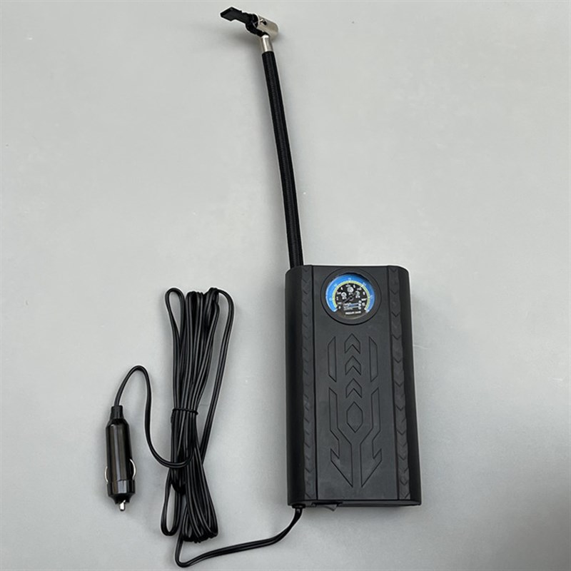 车载充气泵大气量汽车打气泵tDC12V 带压力表便携式轮胎打气筒直