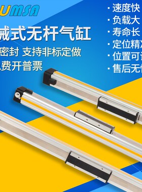 美登MEDAN机械式无杆气缸PLF16/00-0200-300-400-500-600-700-800