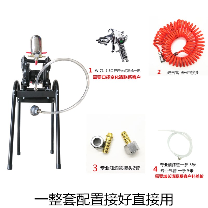 新品隔膜泵气动自吸泵油泵专业油漆泵喷漆泵油墨泵浦耐酸碱水性铝