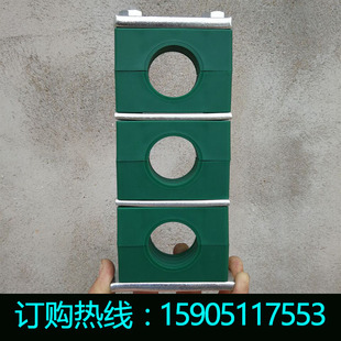 圆管固定夹 高压管管卡 水管固定卡 重型双孔塑料管夹 厂家直销