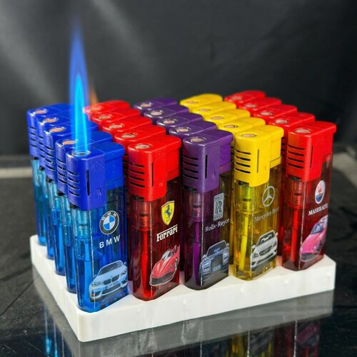 【超大容量】商超批发家用点火器蓝焰直冲防风打火机加厚防爆超市