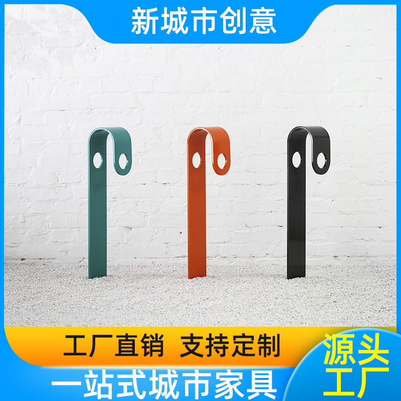 自行车停放架自行车摆放架铁艺单车摆放架广场景区非机动车停车架